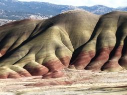 painted hills rock formations, usa, oregon, John Day Fossil Beds National Monument