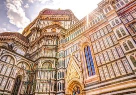 Cattedrale di Santa Maria del Fiore at sunny day, italy, florence