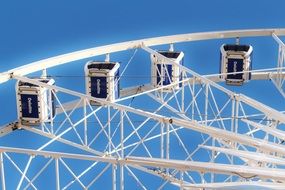 cape town ferris wheel construction gondolas blue sky