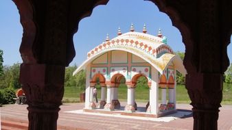 beautiful pavilion on Krisna-völgy, Krishna Valley, Hungary, Somogy