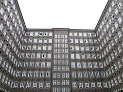 Sprinkenhof, brick office building, germany, hamburg