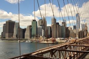 one of the oldest suspension bridges in the United States bridge manhattan brooklyn