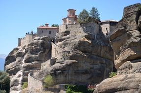 Kalambaka is a city in the mountains, greece