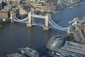 urban tower bridge london river england uk