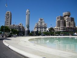 Plaza de EspaÃ±a, Spain Square, the largest square in the city, spain, canary islands, Santa Cruz de Tenerife