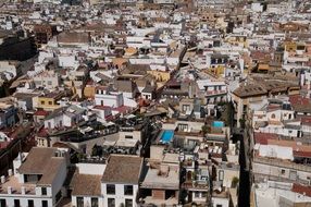 aerial view of the cityscape