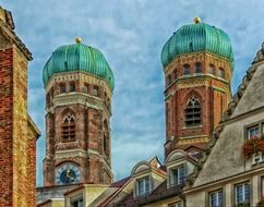 bell towers of Cathedral of Our Dear Lady, germany, munich