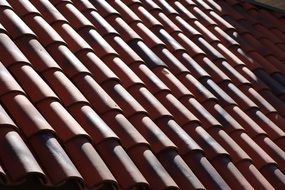 ted roof tiles building texture