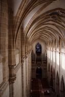 interior of gothic Ulm Minster, germany, Baden-WÃ¼rttemberg