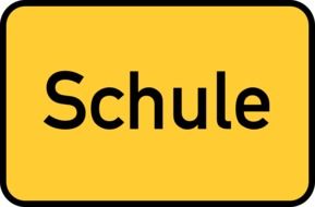 back to school, yellow traffic sign