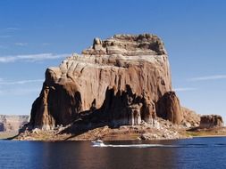 high rock at lake powell, usa, arizona