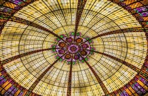 amazing colorful ceiling