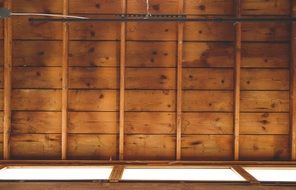 new wooden ceiling