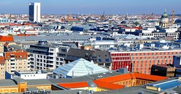 roof view of city, germany, berlin