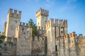 Scaliger Castle is located in the Italian lakeside town of Sirmione