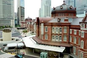 train station in Tokyo, Japan