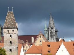 metzgerturm, top of Butchers Tower in old city, germany, ulm