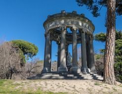 artistic monument in madrid park