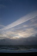 white clouds against blue sky