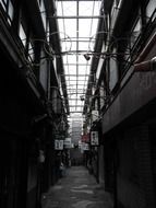 dirty shop street, nobody, japan, gifu, yanagase