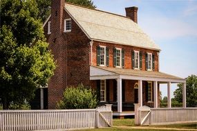 appomattox court house red brick building