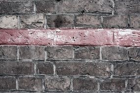 wall of red bricks texture