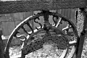 metalwork in the cemetery