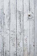 weathered painted wooden gate