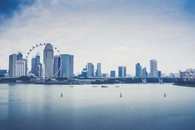 Amazing cityscape skyline waterfront