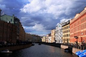 moyka river waterfront, russia, Saint Petersburg