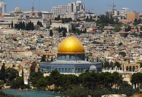 panorama of holy city, israel, jerusalem