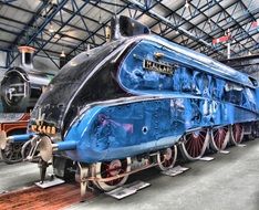 Mallard, the world's fastest steam locomotive in museum, uk, england, york