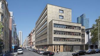 road in modern city, visualization