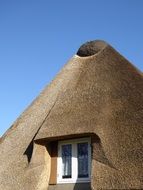 thatched roof window northern germany