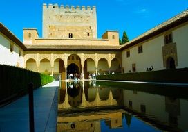 The architectural ensemble of the Alhambra Granada Spain