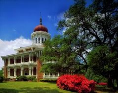 longwood mansion in park, the largest octagonal house in America, usa, mississippi, natchez