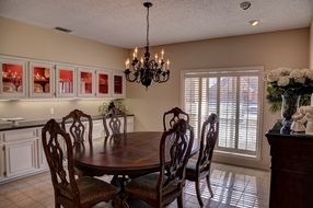 nice dining room in house