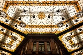 ceiling of Alberto Sordi Gallery, Italy, rome