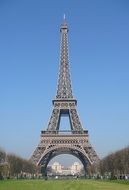 eiffel tower in spring cityscape, france, paris
