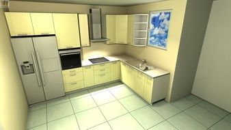 Comfortable kitchen interior