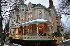 christmas decorations of the house