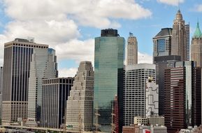 skyscrapers in downtown manhattan