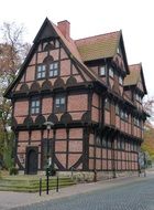 old picturesque truss building, germany, stadthagen