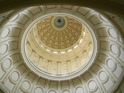 dome of capitol, bottom view, usa, texas, austin