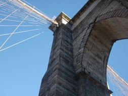 Brooklyn Bridge view from below