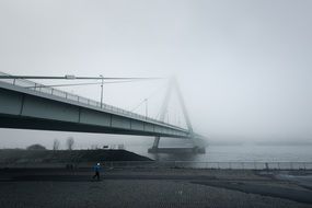 suspension fog bridge modern crossing