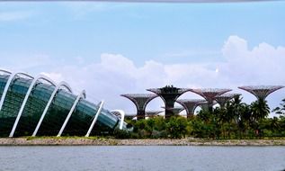 Gardens by the Bay at sky, singapore