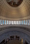 beautiful interior of capitol building, usa, washington dc