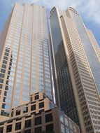 high rise office buildings in downtown, usa, texas, dallas