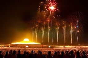 festive fireworks in Thailand